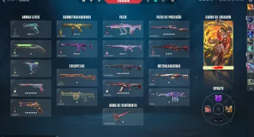 Conta Valorant Diamante - 116 skins - 1.038 Reais gastos