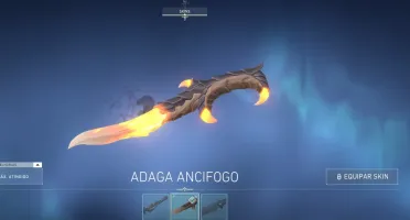 CONTA VALORANT COM FACA E SKIN