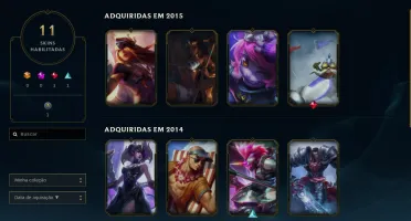 Conta Lol com Elise Vitoriosa+ Morgana Vitoriosa+ Sivir Vito