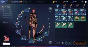 Conta Sa14 Lvl 72 85k poder