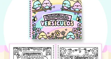 Livro de colorir PDF - Versículos fofinhos para imprimir