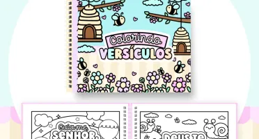 Livro de colorir PDF - Versículos fofinhos para imprimir