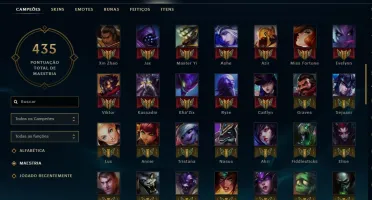 Conta de LoL - 73 skins / Borda de Platina