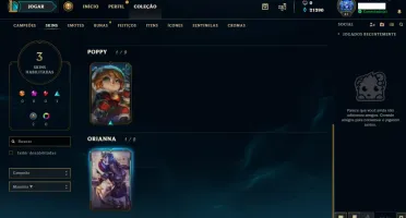 CONTA LOL BORDA DIAMANTE 2019 SMURF 4