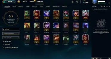 CONTA LOL BORDA DIAMANTE 2019 SMURF 4