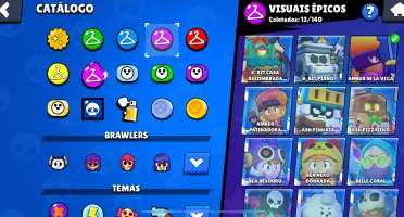 Conta brawl Stars com muitas skins e troféu preço negociável