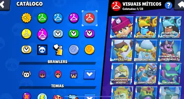 Conta brawl Stars com muitas skins e troféu preço negociável