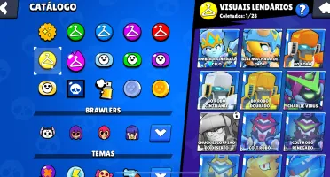 Conta brawl Stars com muitas skins e troféu preço negociável