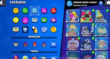 Conta brawl Stars com muitas skins e troféu preço negociável