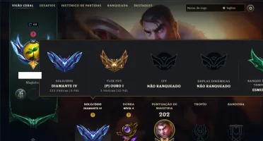 Diamante 4 com 70 Champs e 13 Skins