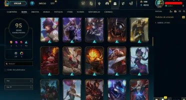 Conta LOL LVL 248 | 137 Campeões| 95 Skins |UNRANKED| 2014