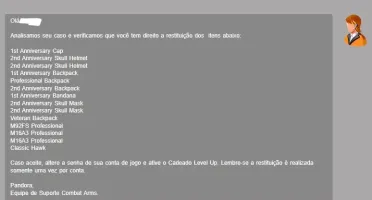Conta Combat Arms Antiga e com patente