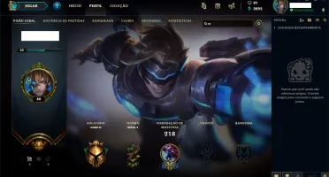 CONTA LOL - SEASON 3 - 105 CAMPEÕES - 79 SKINS / GOLD II