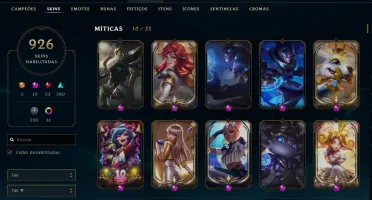 926 SKINS - ATUAL PLATINA EX MESTRE/DIAMANTE