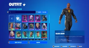 Conta Fortnite Com Adão Negro (Da Pra Trocar Email)