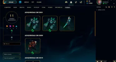 Conta lol desde a season 3