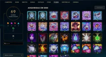 conta de lol prata 2 com 19 skins