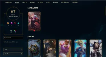 Conta ouro 1 com 93 champs 67 skins ( MAIN SUPORTE )