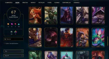 Conta ouro 1 com 93 champs 67 skins ( MAIN SUPORTE )