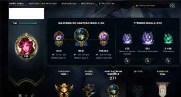 Conta ouro 1 com 93 champs 67 skins ( MAIN SUPORTE )