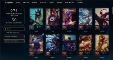 Conta ouro 1 com 93 champs 67 skins ( MAIN SUPORTE )