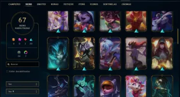 Conta ouro 1 com 93 champs 67 skins ( MAIN SUPORTE )
