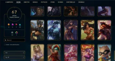 Conta ouro 1 com 93 champs 67 skins ( MAIN SUPORTE )