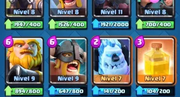 Clash royale liga 1 todas as cartas