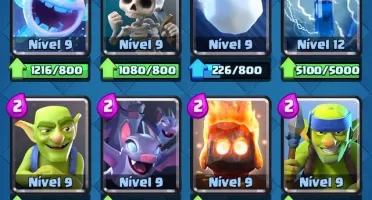 Clash royale liga 1 todas as cartas