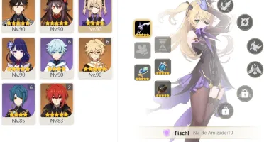 CONTA GENSHIN AR56 8 LENDÁRIOS ⭐ e 6 ARMAS 5 ⭐HUTAO SHOGUN +