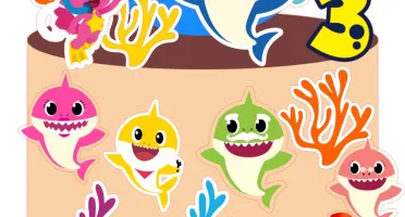 Arquivo Topo De Bolo - Baby Shark