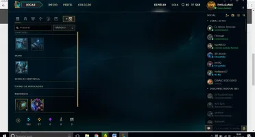 Conta League Of Legends - Prata nas duas filas