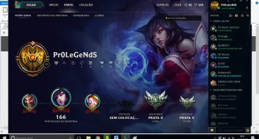Conta League Of Legends - Prata nas duas filas