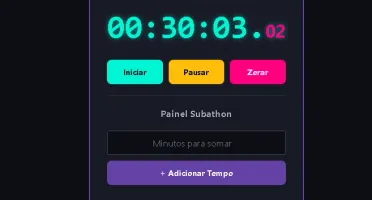Layout de Cronômetro/Timer Premium para Speedrun e Subathon