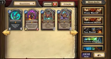 Conta Hearthstone, Muitas cartas lendarias e fundos antigos