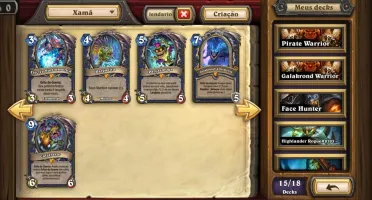 Conta Hearthstone, Muitas cartas lendarias e fundos antigos