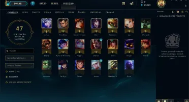 Conta Unranked LV 30 + 20 Campeões + 25K de EA