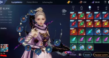 Conta Mir4: Lvl 70,82,900k de CP,Pet épico, escama épica