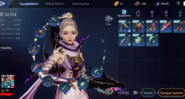 Conta Mir4: Lvl 70,82,900k de CP,Pet épico, escama épica