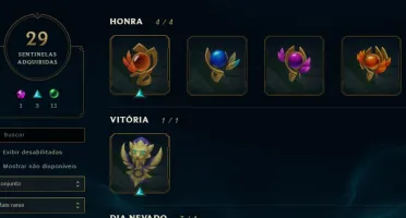 1186 reais gastos - 169 skins - plat IV honra 5 na season 9