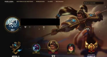 Conta LoL Ouro IV