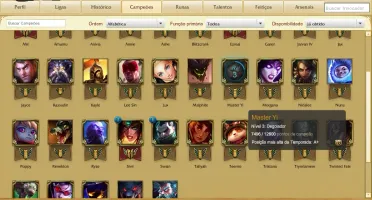 Conta Gold V com 35 champ e 4 skins com 3217 de ip 20 PDL.