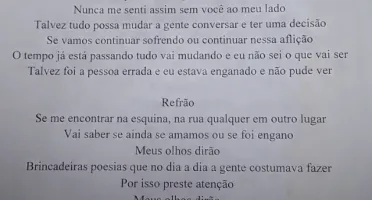 Letras composições