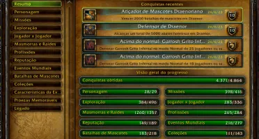 Conta 37k Achiev + transmogs raros