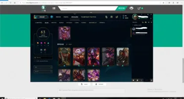 Conta LOL com Kayle Juiza e mais 62 skins