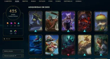 Conta valorant + lol (425 skins, todas as ultimates!) + de 3
