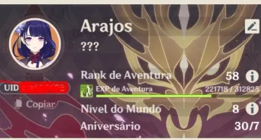 Conta Genshin Impact
