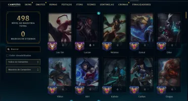 Ferro 4 com 150 Champs e 65 Skins