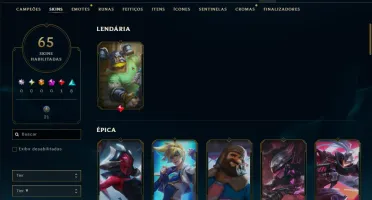 Ferro 4 com 150 Champs e 65 Skins
