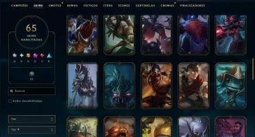 Ferro 4 com 150 Champs e 65 Skins